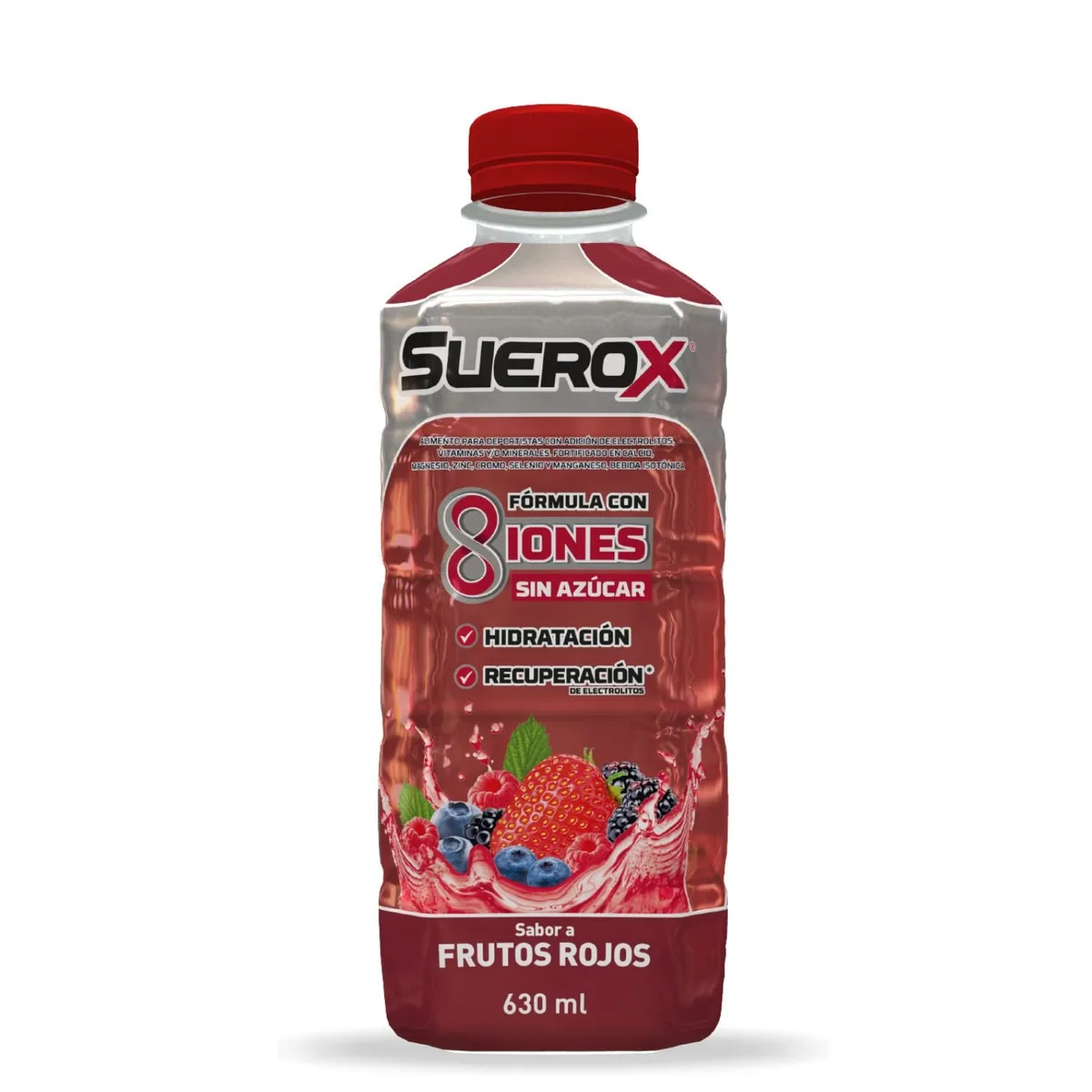 SUEROX - Bebida Isotónica Sabor Frutos Rojos Suerox 630 ml