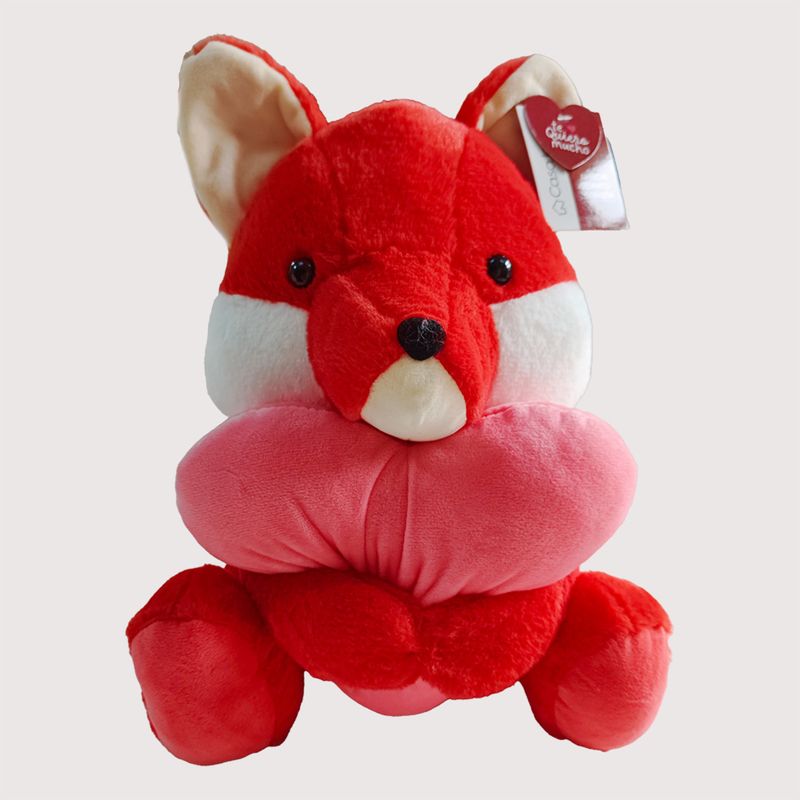 CASA JOVEN - Peluche Zorrito Corazón 35 CM