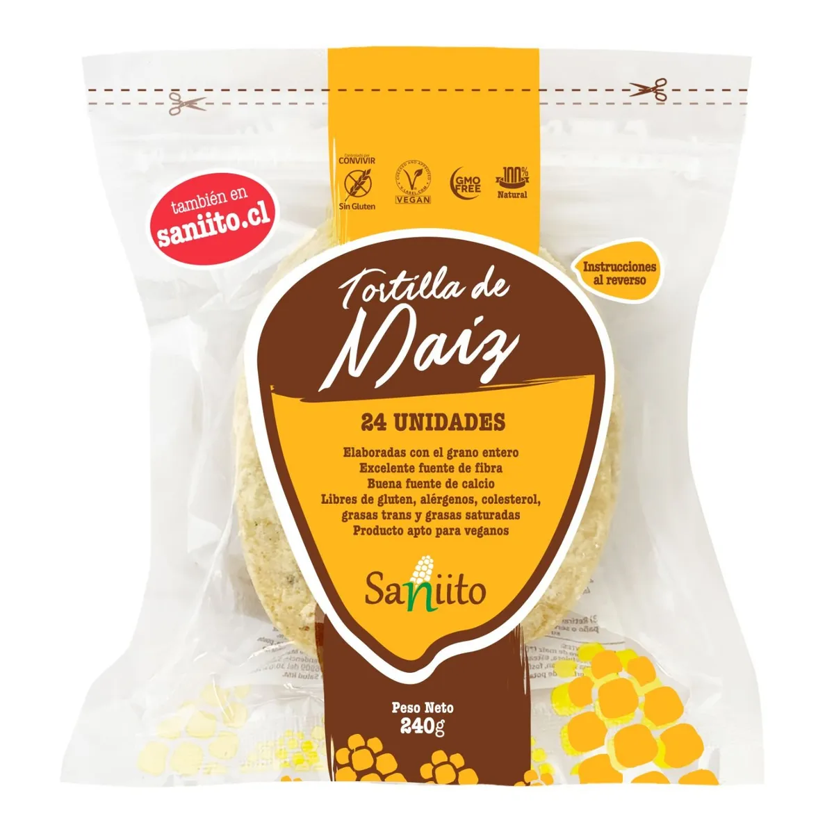 SANIITO - Mini Tortillas de Maíz Saniito 24 Un 240 g