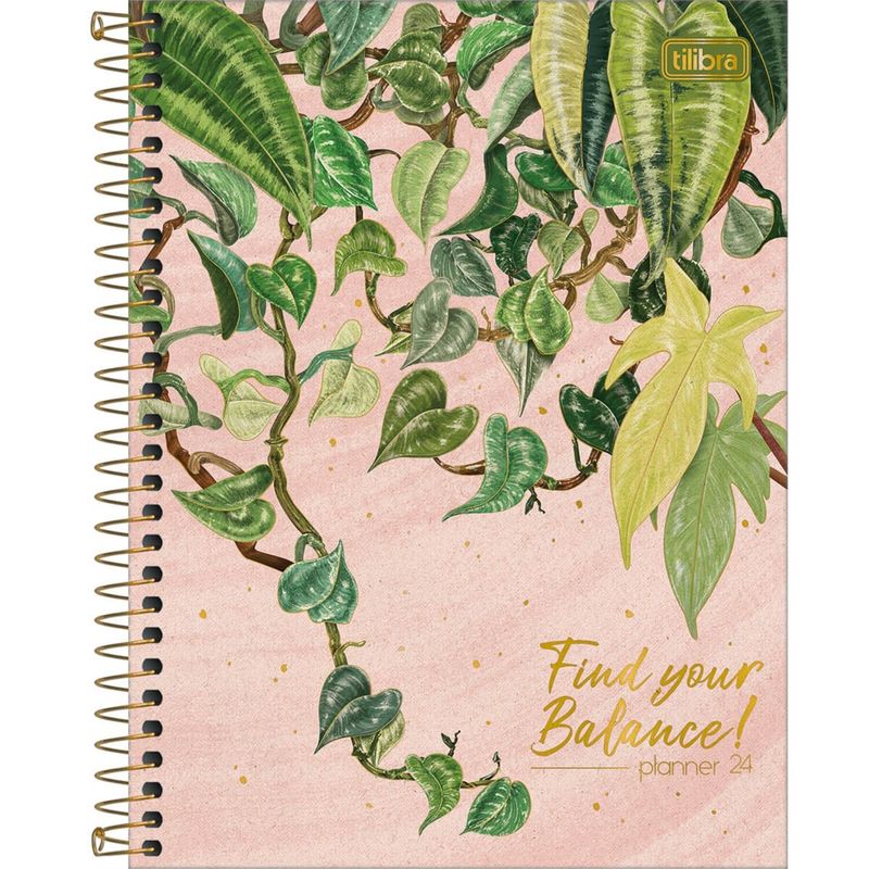 TILIBRA - Planner Espiral M7 80 Hojas Naturalis