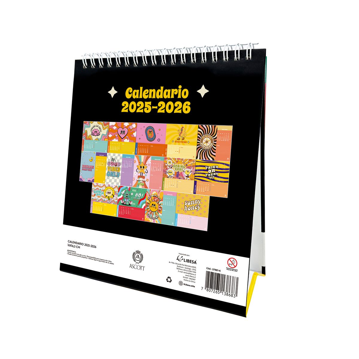 ASCOTT - Calendario De Escritorio Ascott 18 Hjs