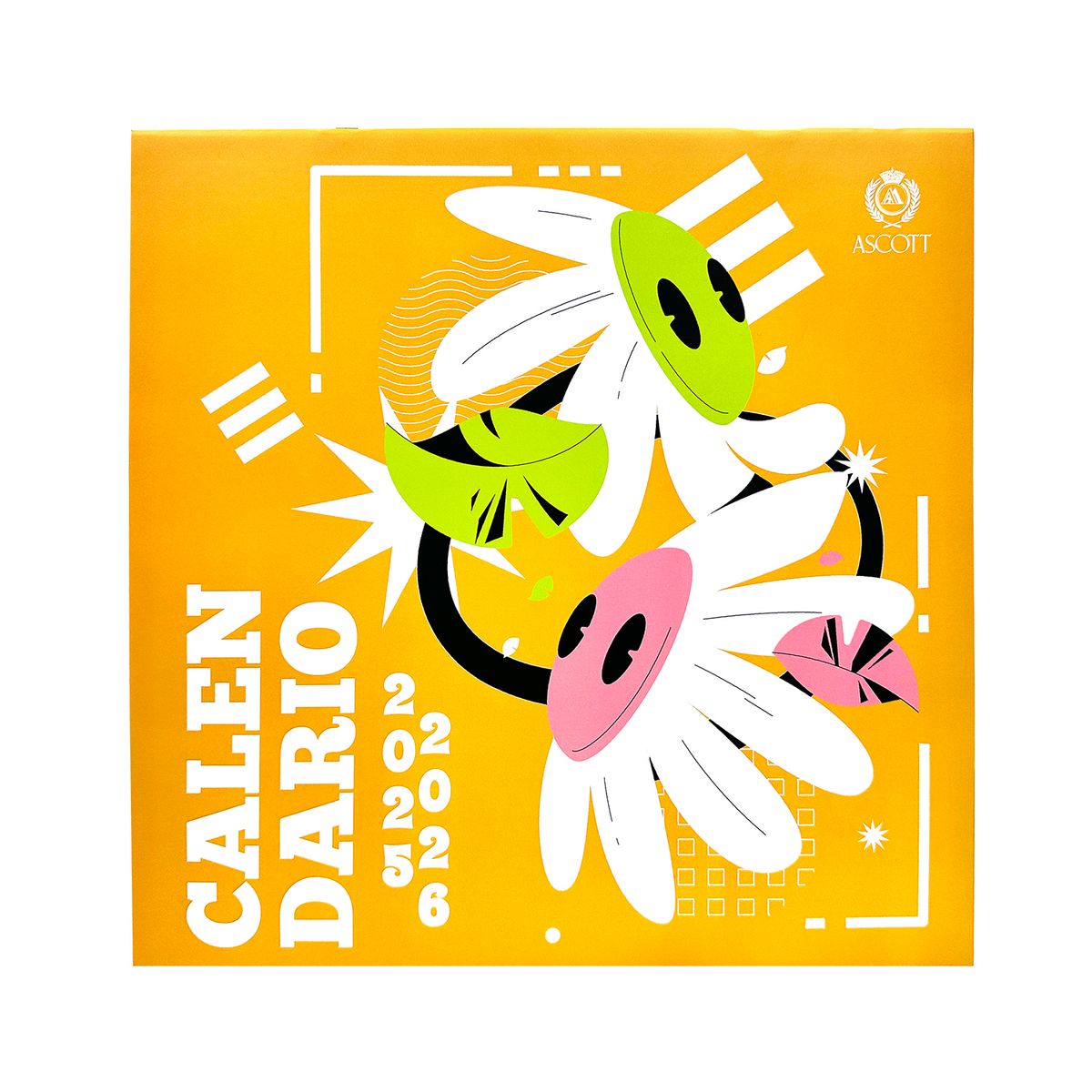 ASCOTT - Calendario De Pared Ascott 30,5X30,5 Cm 12 Hjs