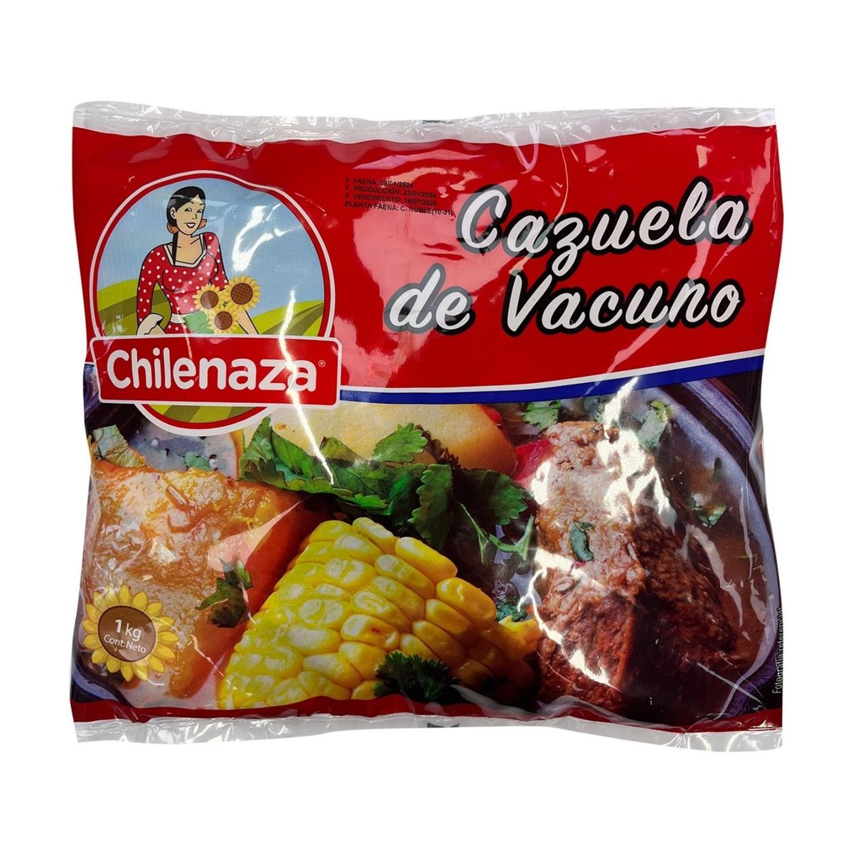 CHILENAZA - Cazuela de Vacuno Trozada Chilenaza 1 Kg