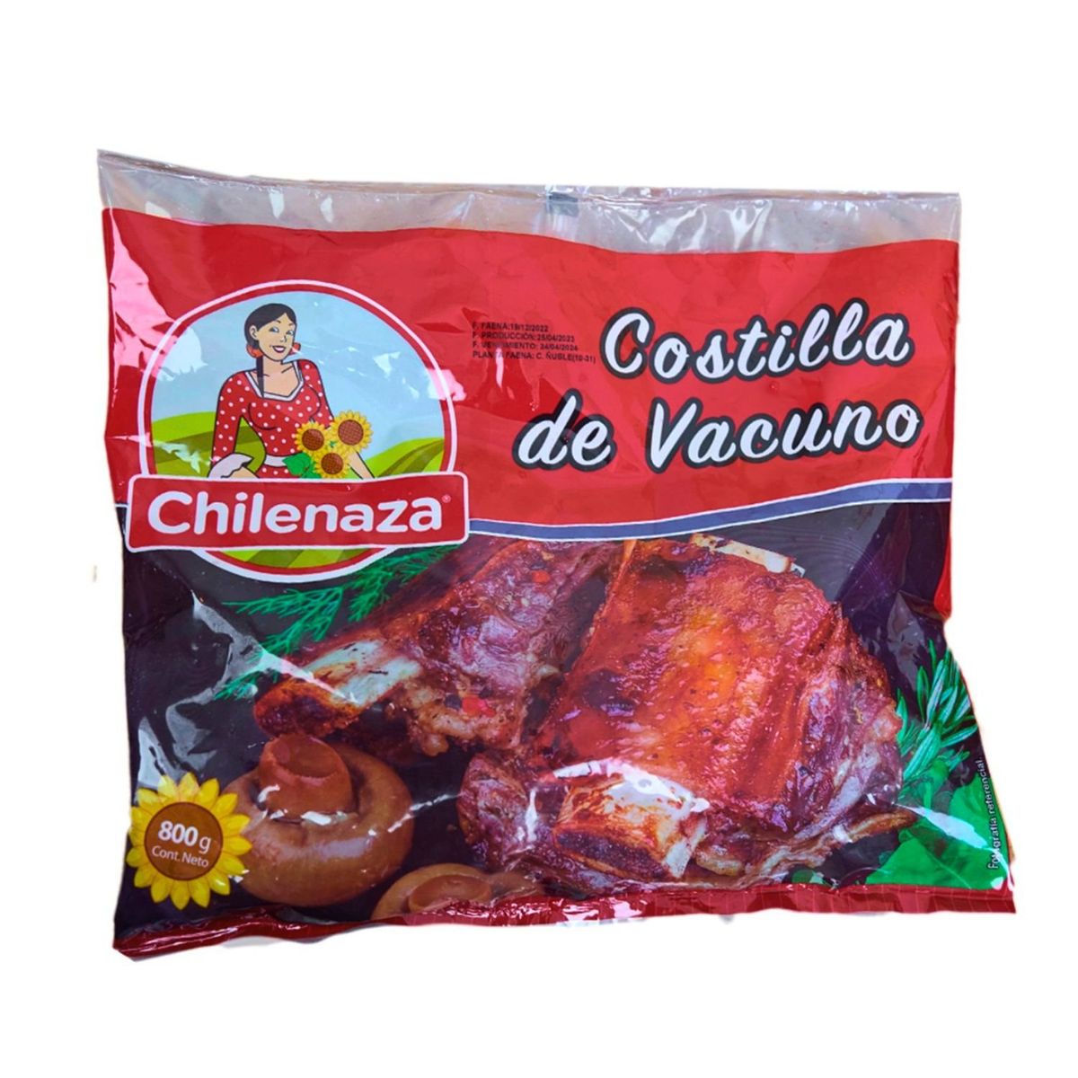CHILENAZA - Costilla de Vacuno Trozada Chilenaza 800 g