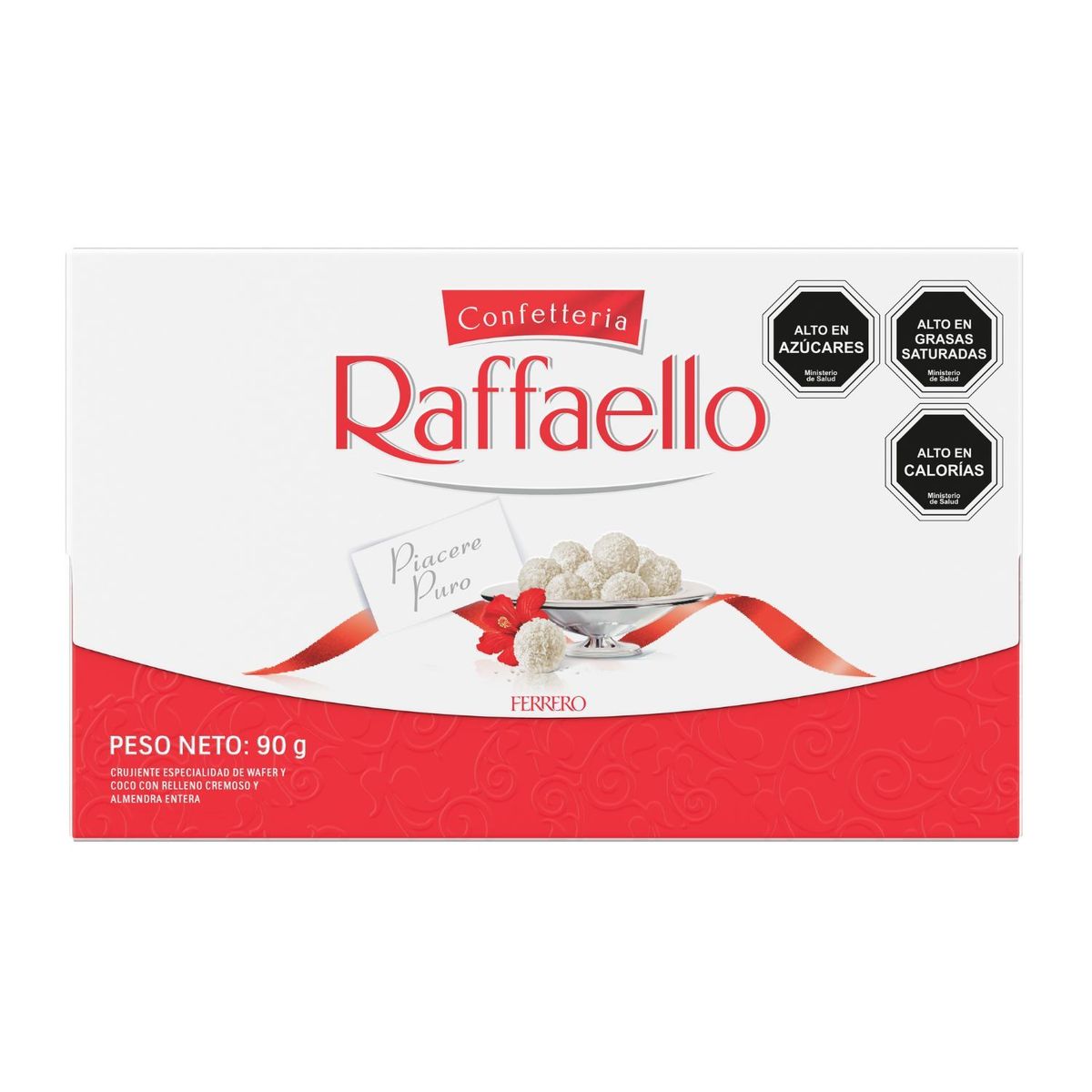FERRERO ROCHER - Bombones de Chocolate Raffaello Ferrero Rocher 90 g