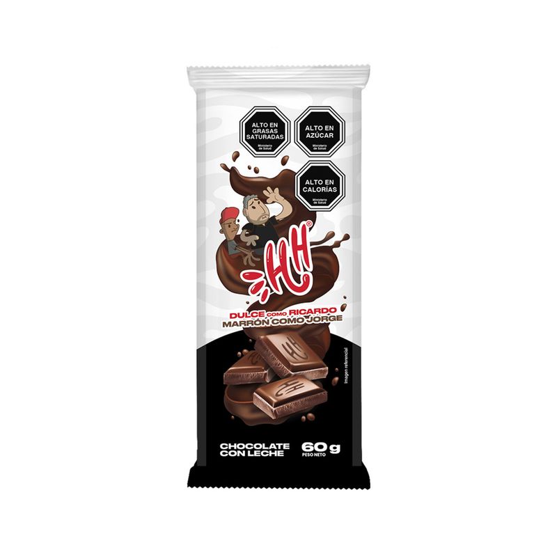 HH - Barra de Chocolate con Leche HH 60 g