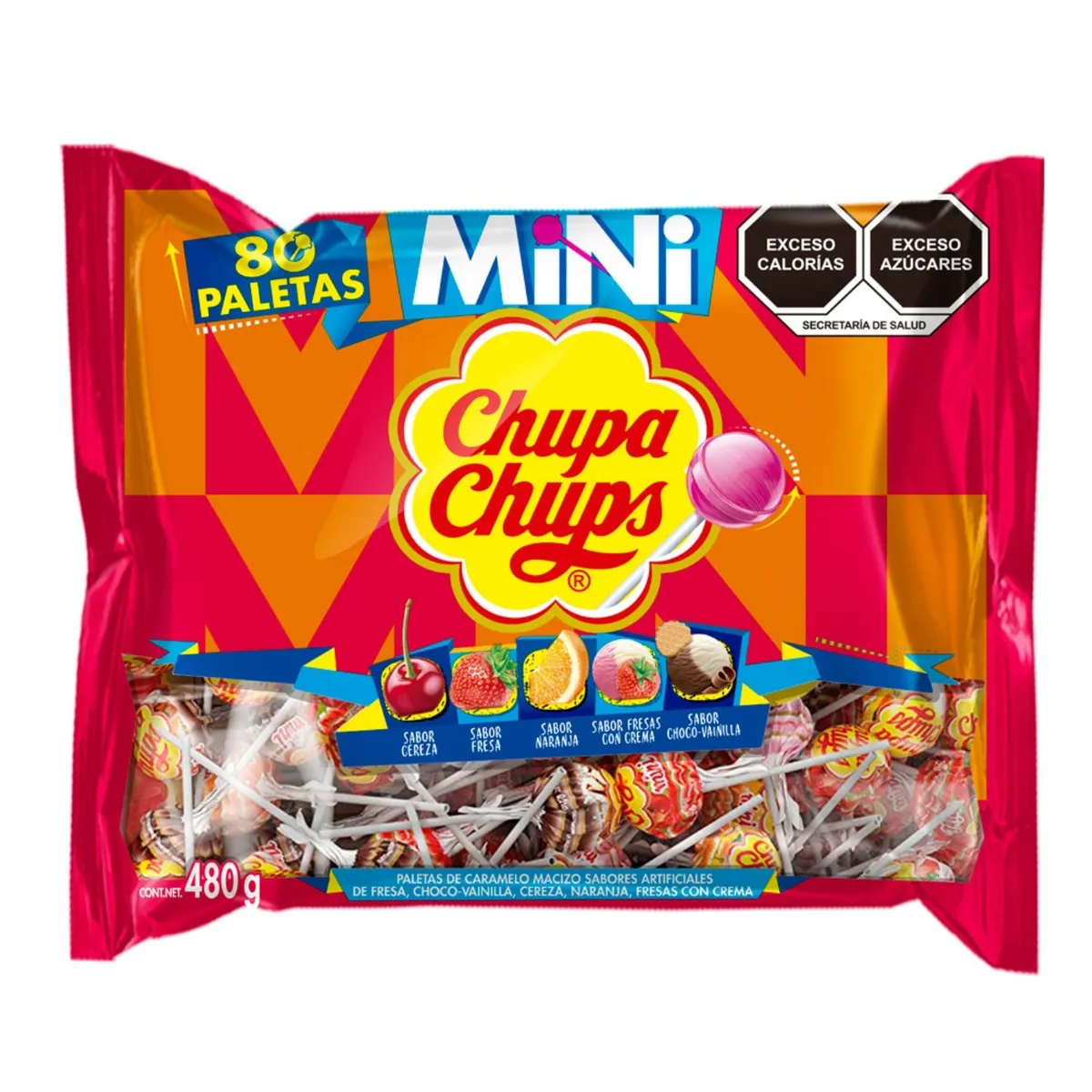 CHUPA CHUPS - Mini Paletas Chupa Chups 480 g