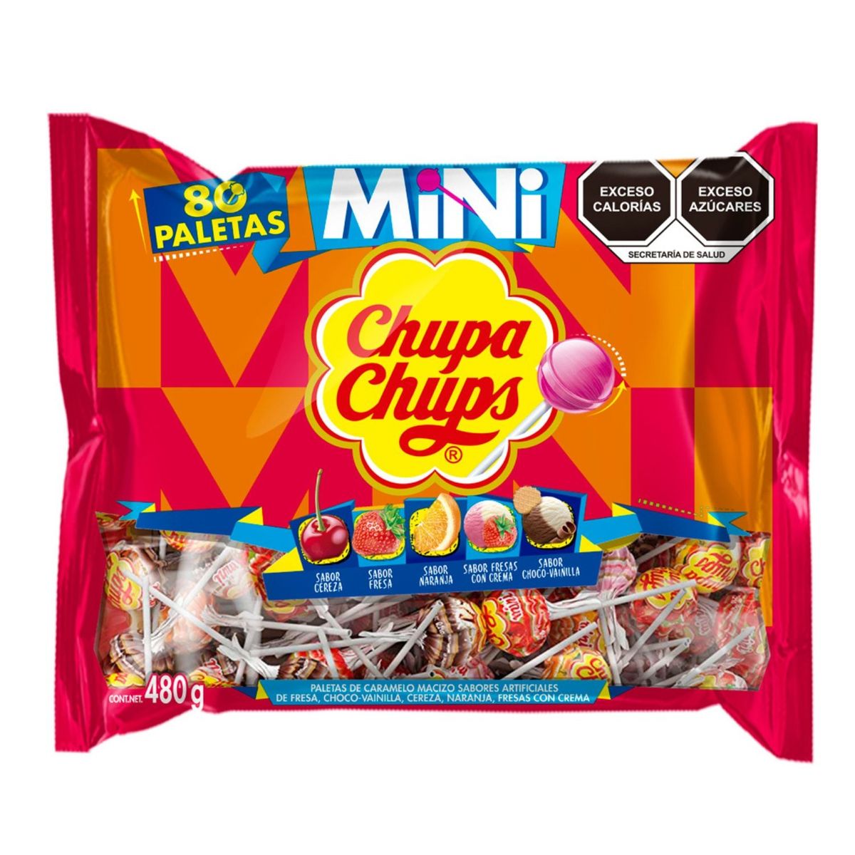 CHUPA CHUPS - Mini Paletas Chupa Chups 480 g
