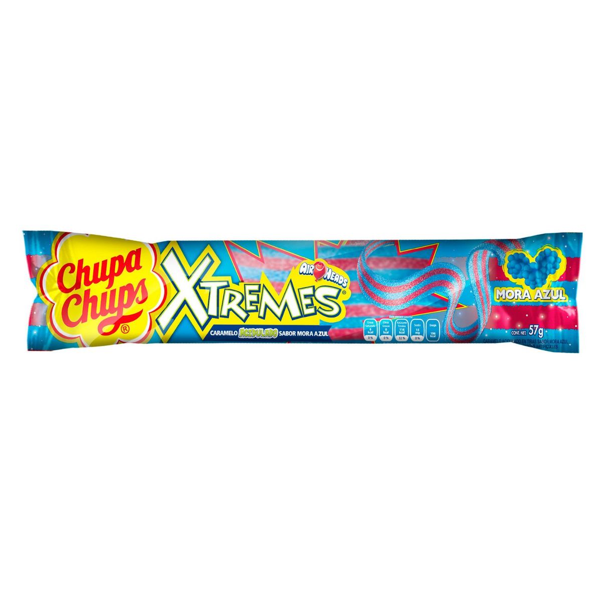 CHUPA CHUPS - Gomitas Ácidas Xtremes Sabor Mora Azul Chupa Chups 57 g