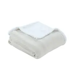 CASA JOVEN - Frazada Sherpa 2 Plazas Beige 200X220 Cm