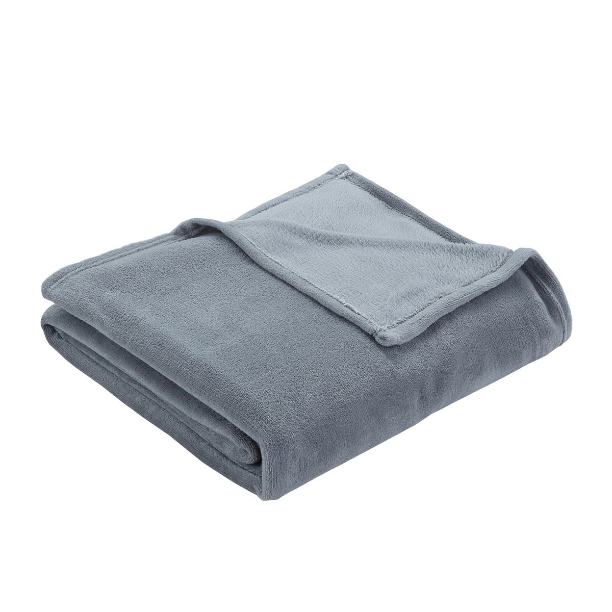 CASA JOVEN - Frazada Coral 1.5 Plaza Plomo 160X220 Cm