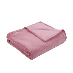 CASA JOVEN - Frazada Coral 2 Plazas Blush 200X220 Cm