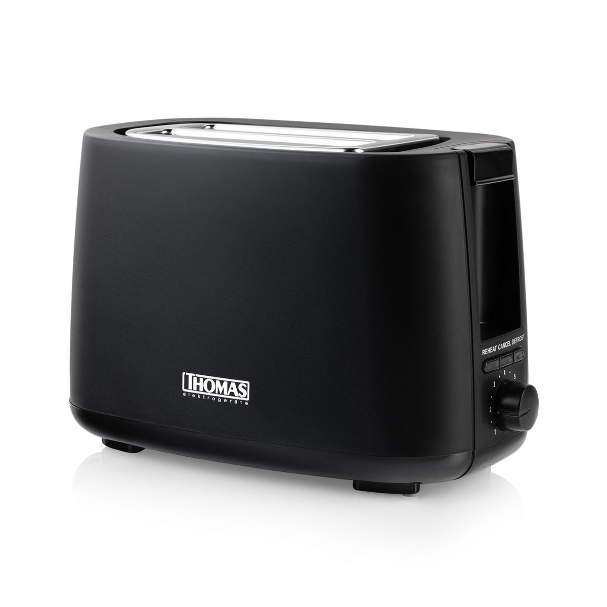 THOMAS - Tostador 2 Rebanadas TH-117 Negro