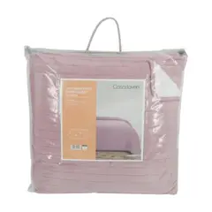 CASA JOVEN - Quilt Maria Velvet Sherpa Cuarzo 1.5 Plaza