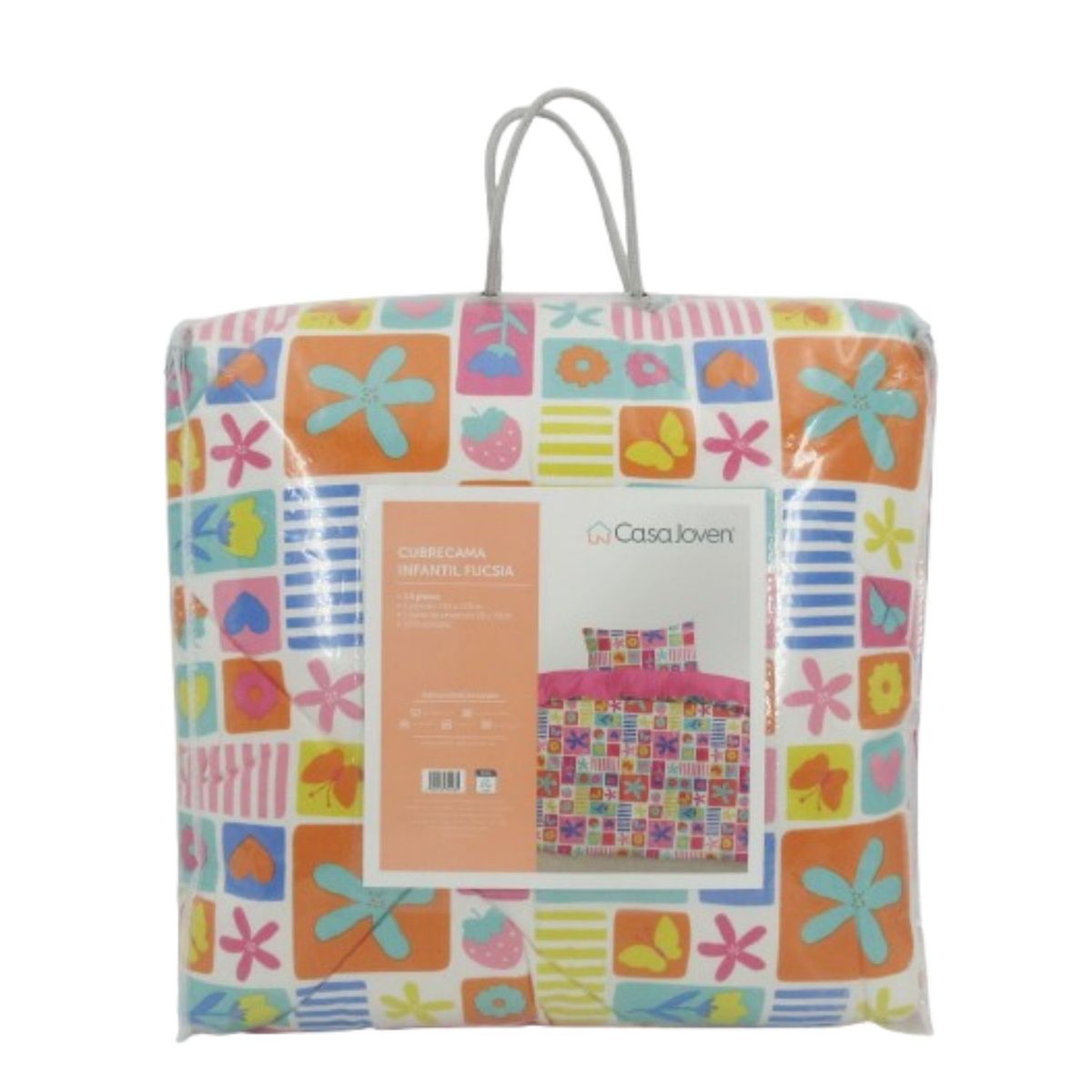 CASA JOVEN - Cubrecama Infantil Fucsia