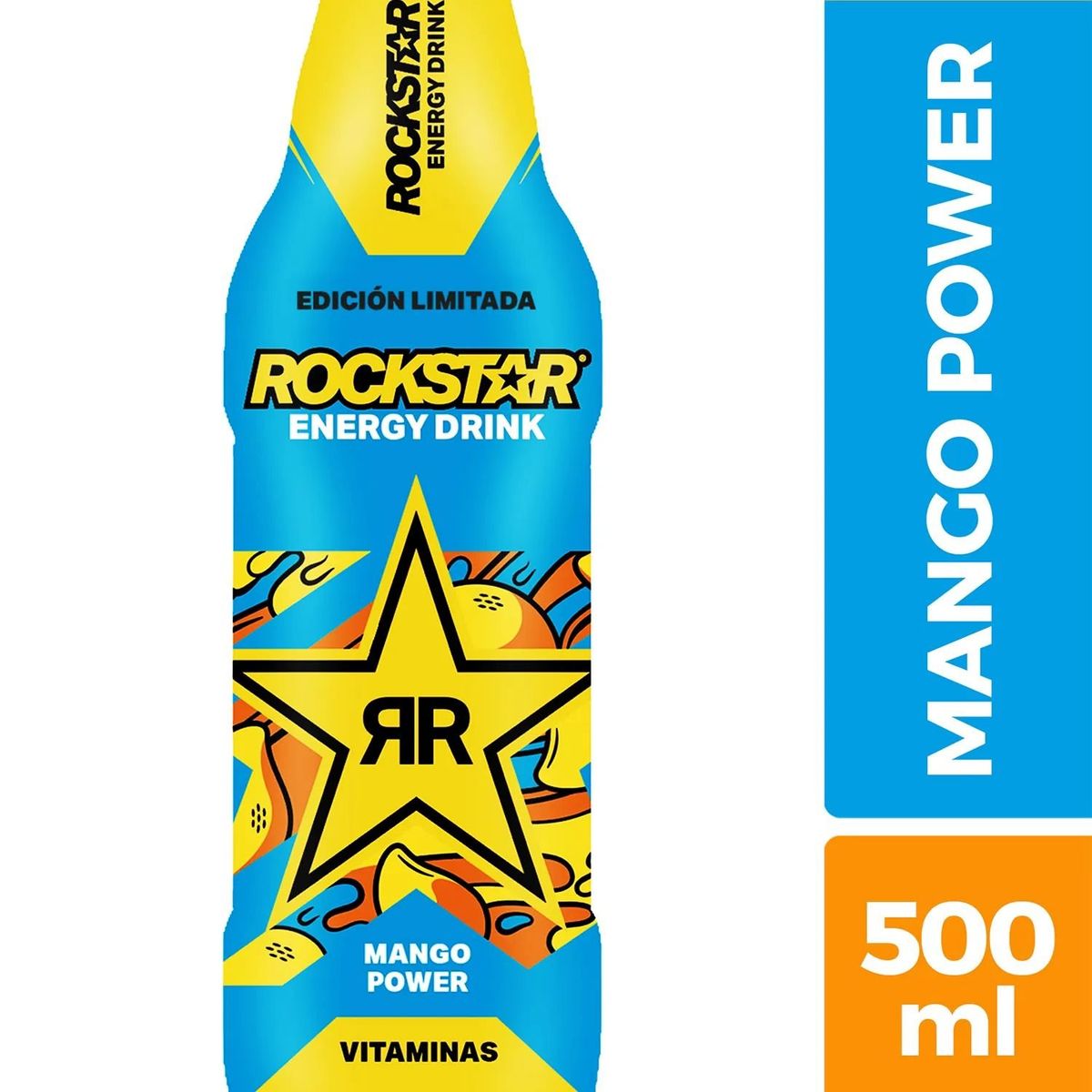 ROCKSTAR - Bebida Energética Mango Rockstar 500 ml