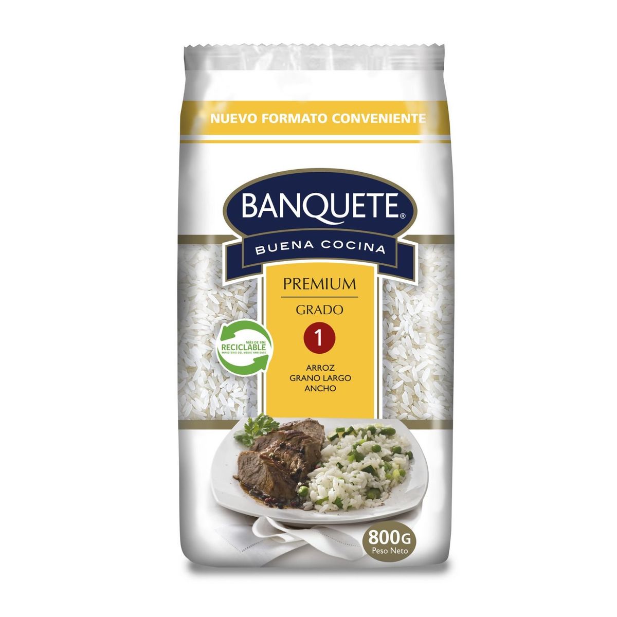 BANQUETE - ARROZ G1 BANQUETE 0.8 KG