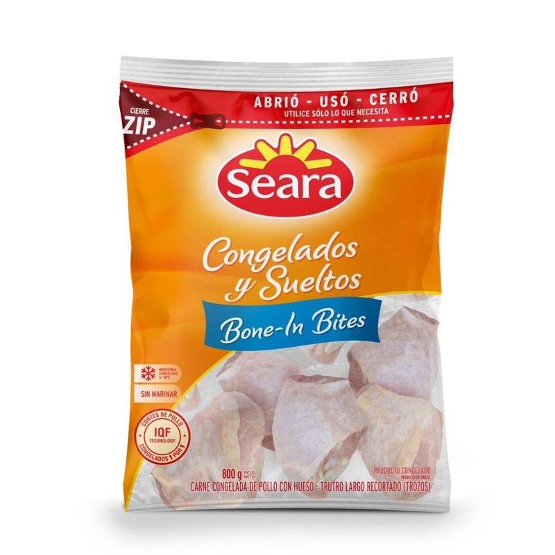 SEARA - Truto Largo Recortado Bone in Bites Congelados Seara 800 g