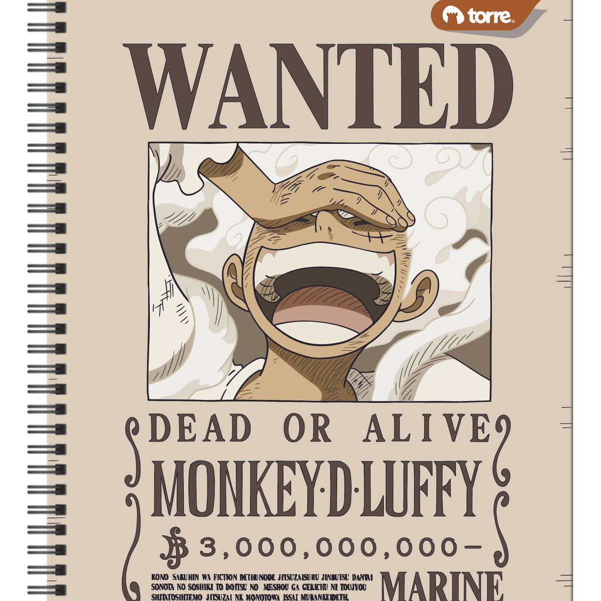 TORRE - Cuaderno Universitario One Piece 7Mm 100Hjs