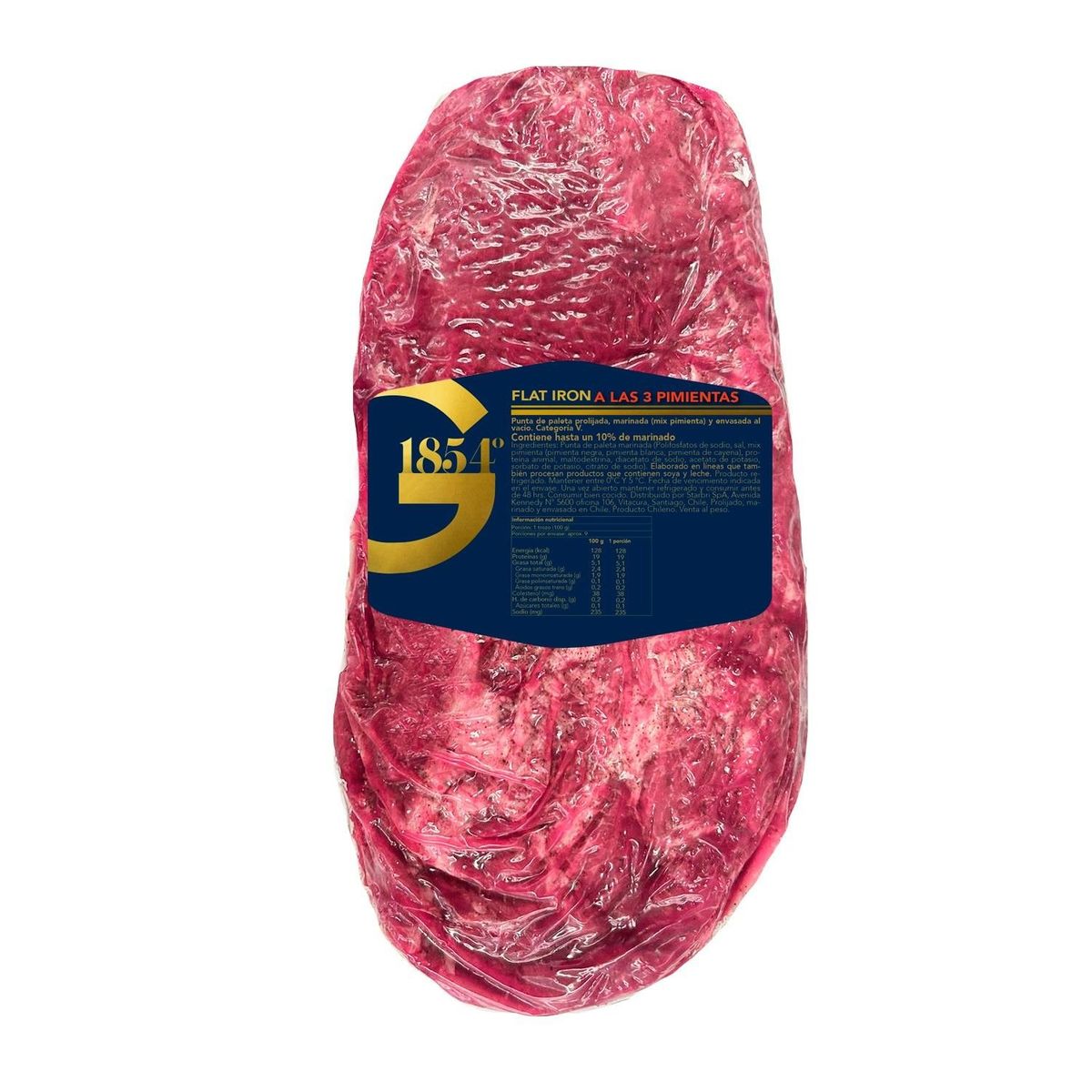 G1854 - Punta de Paleta Flat Iron a las 3 Pimientas Cat V al Vacío