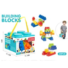 undefined - Bolsito Bloques Celeste 35 Pzas.