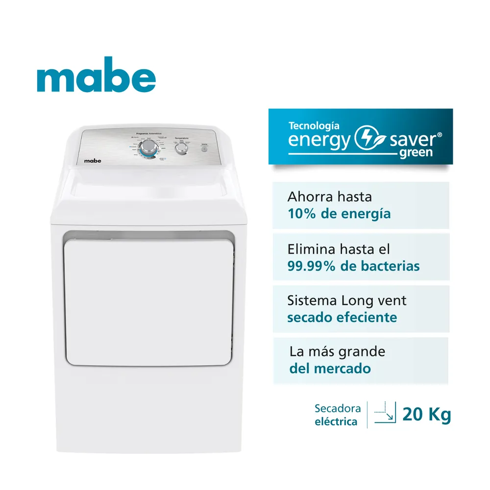 Mabe SME26N5MNBCL0 20 kg Blanco, foto 2