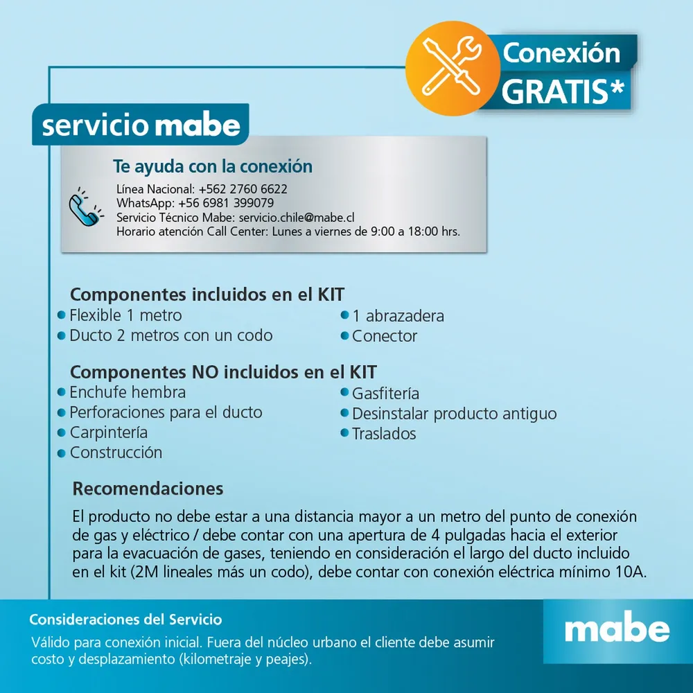 Mabe SME26N5MNBCL0 20 kg Blanco, foto 10