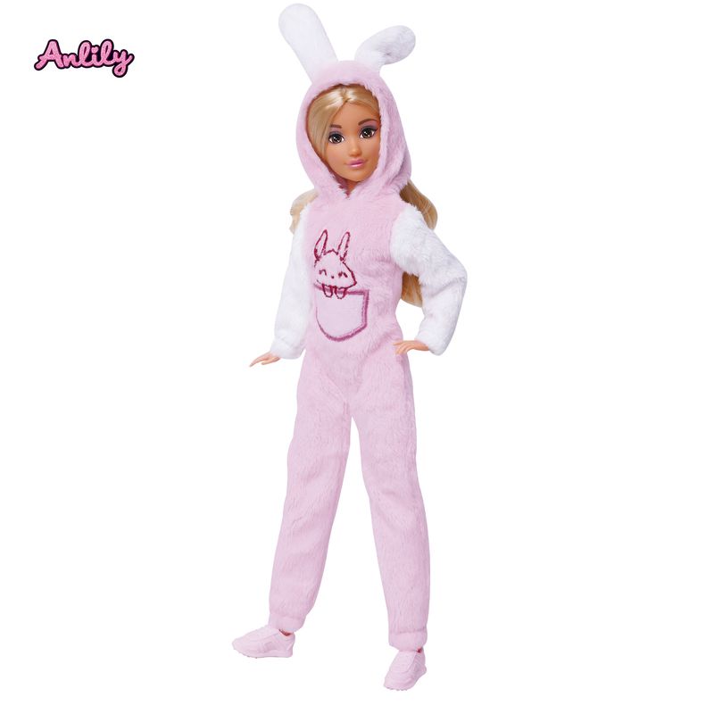 KIDS`N PLAY - Muñeca Fashion Traje Oso Celeste