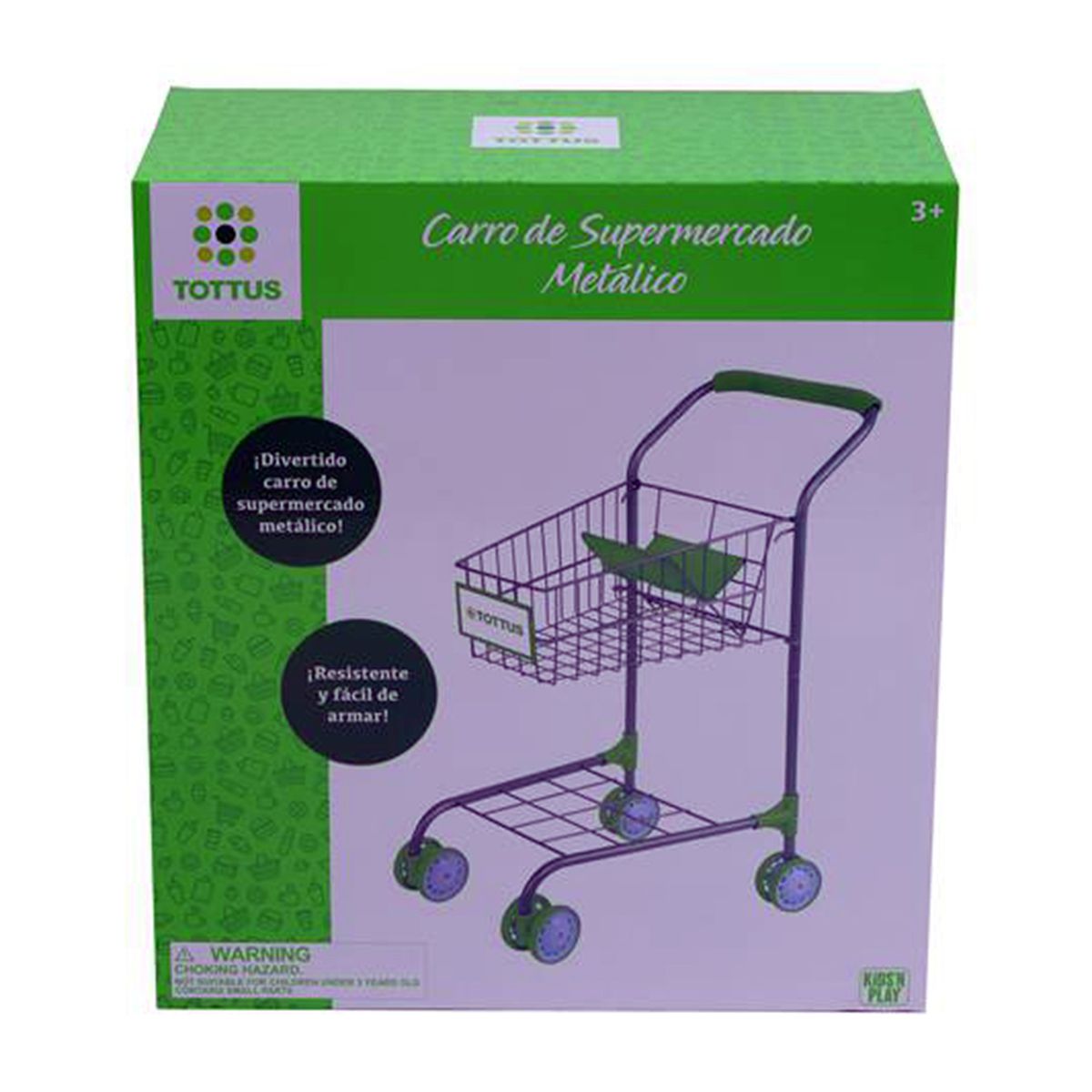 KIDS`N PLAY - Carro Supermercado Metal  Tottus