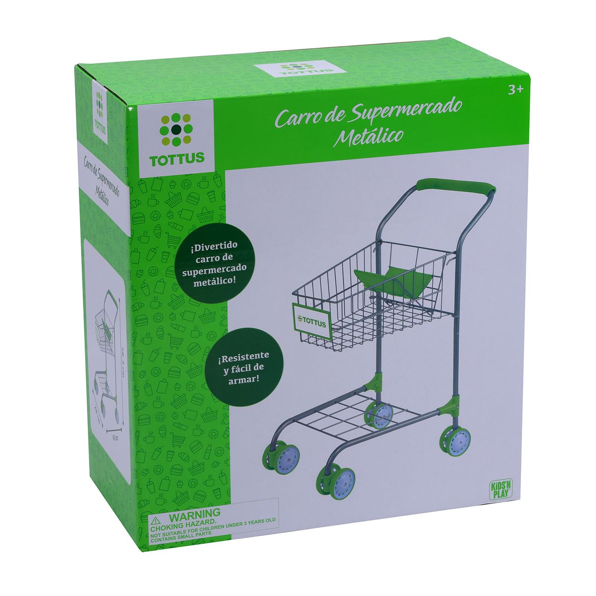 KIDS`N PLAY - Carro Supermercado Metal  Tottus