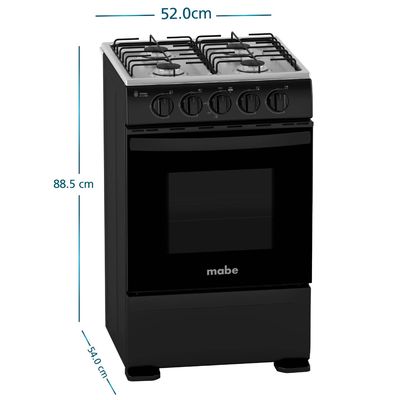 Imagen 2 del producto Cocina 4 Quemadores Horno 63 Lts CMC5100NA1 Negro
