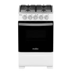 MABE - Cocina 4 Quemadores Horno 61 Lts CMC20ABX-7 Blanco
