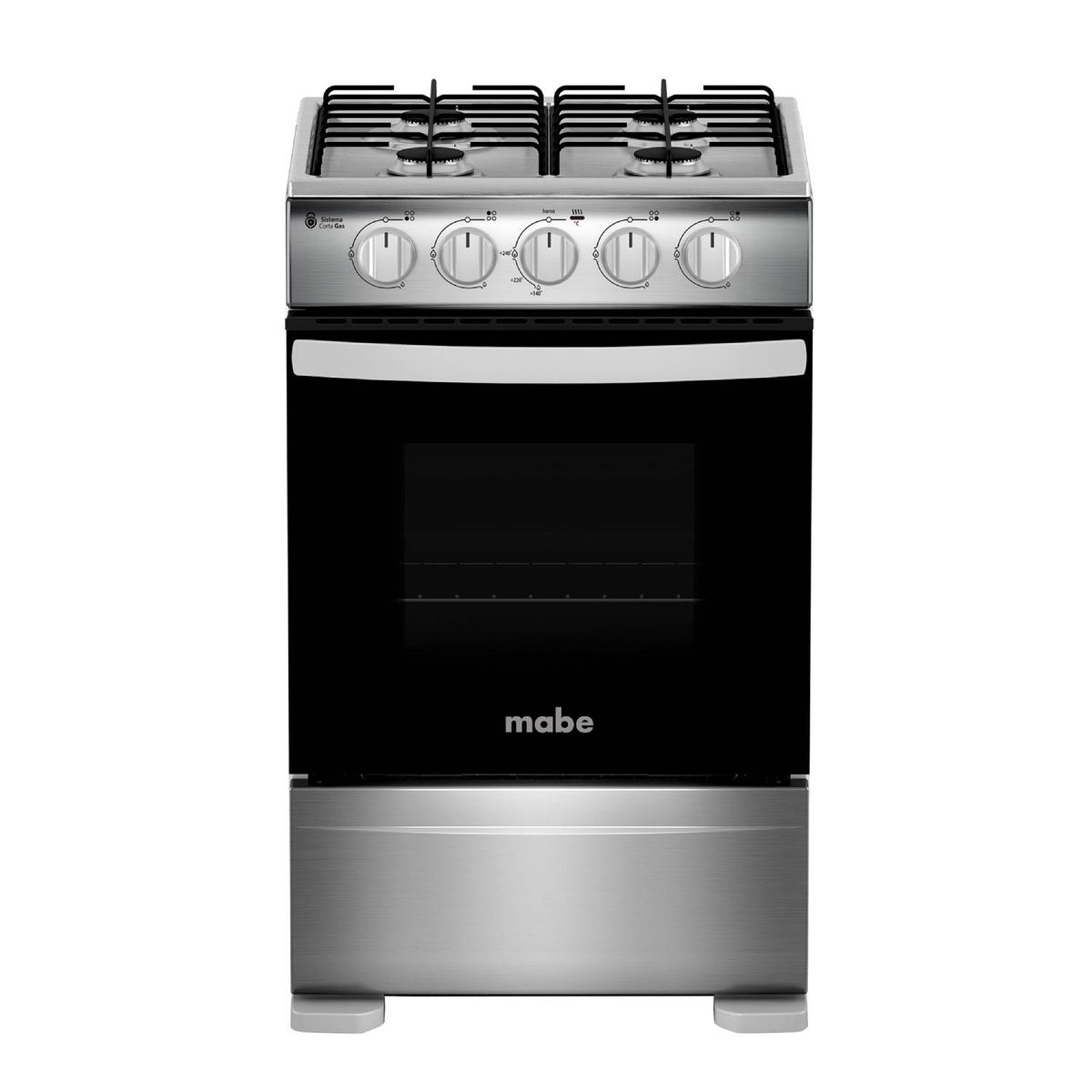 MABE - Cocina 4 Quem Horno 63Lt Cmc20Axx-2 Inox Mabe