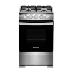 MABE - Cocina 4 Quemadores Horno 63 Lts CMC20AXX-2 Inox