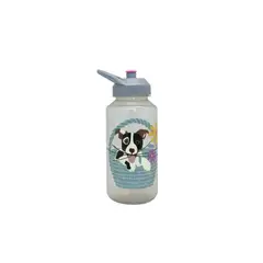 undefined - BOTELLA 1LT PET FLOWERS TAPA GRIS