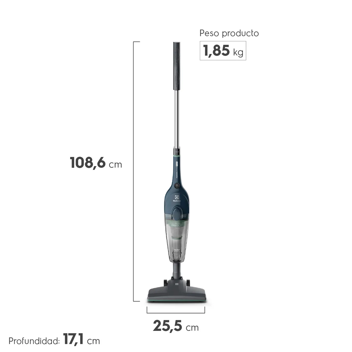 ELECTROLUX - Aspiradora Vertical 2 En 1 Stk14 Azul Electrolux