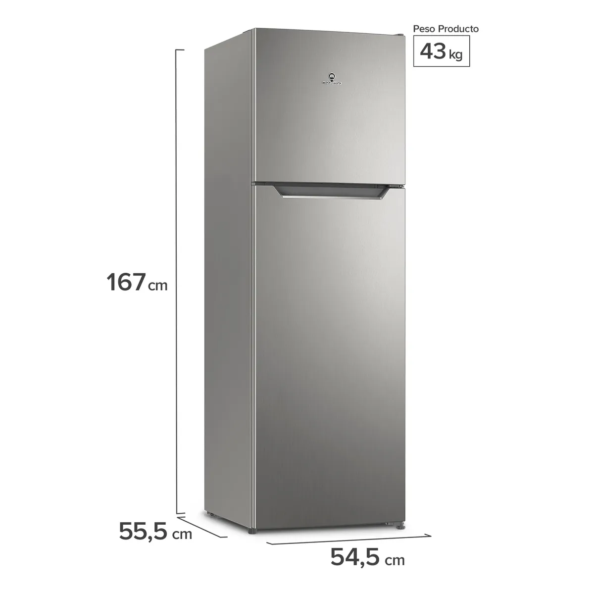 MADEMSA - Refrigerador 247L No Frost Top Freezer Altus 1250I