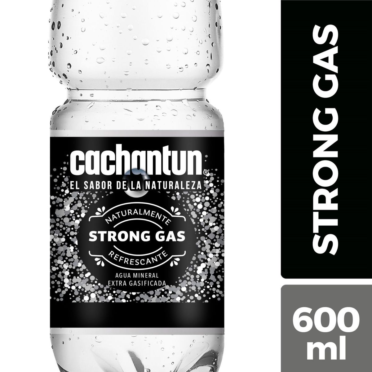 CACHANTUN - Agua Mineral con Gas Strong Cachantun 600 ML