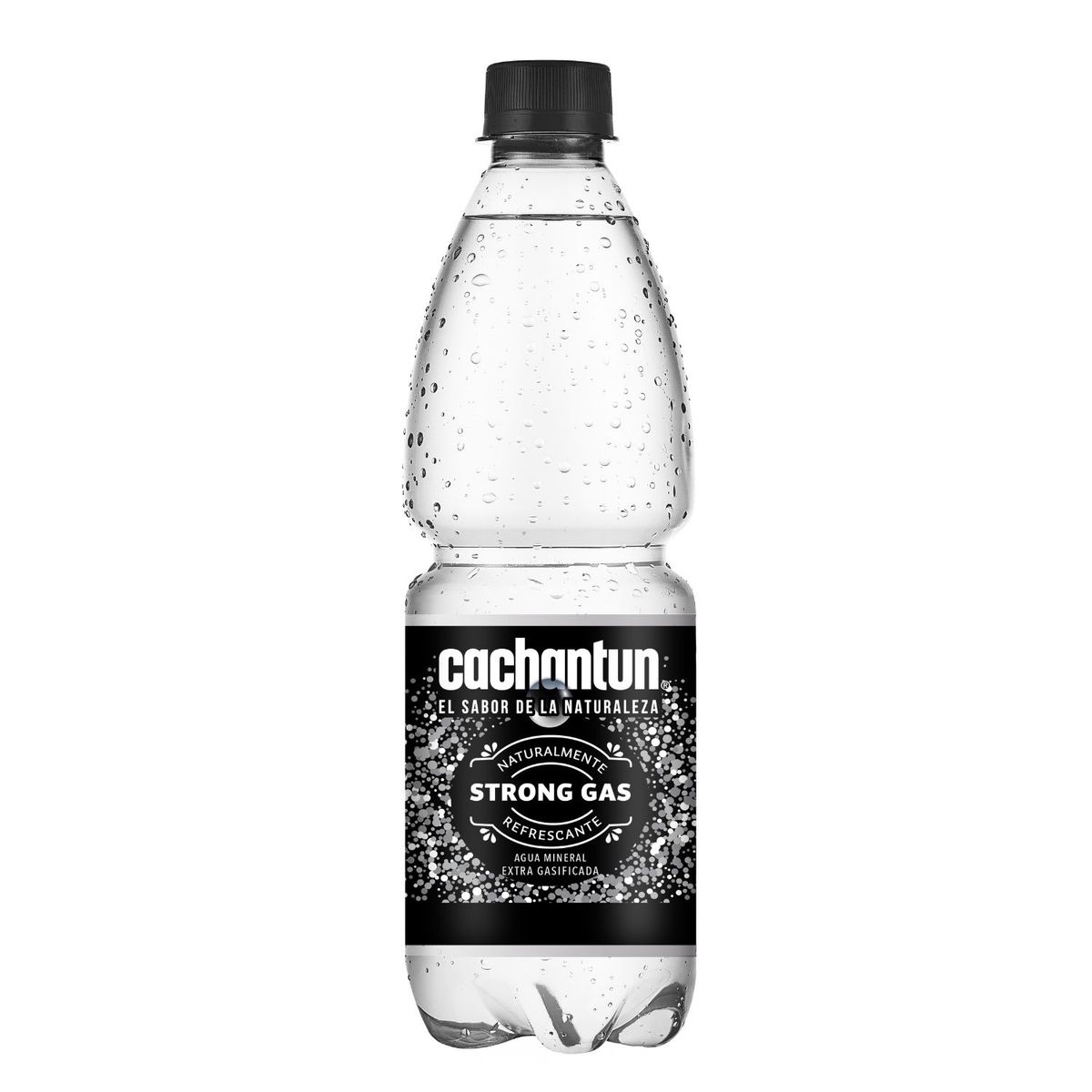 CACHANTUN - Agua Mineral con Gas Strong Cachantun 600 ML