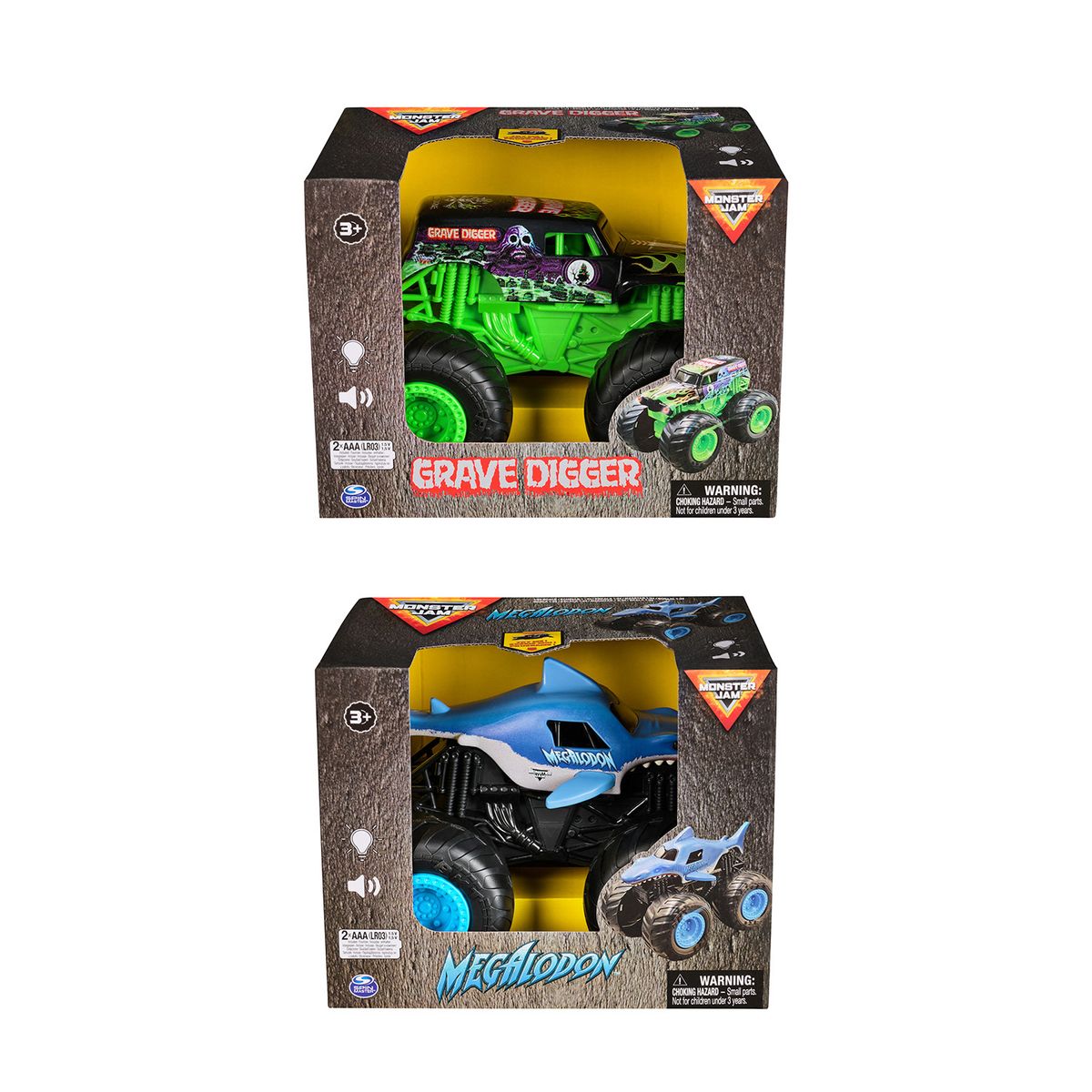 MONSTER JAM - Monster Jam Vehiculo Luz Y Sonido 1:24 (Surtido)