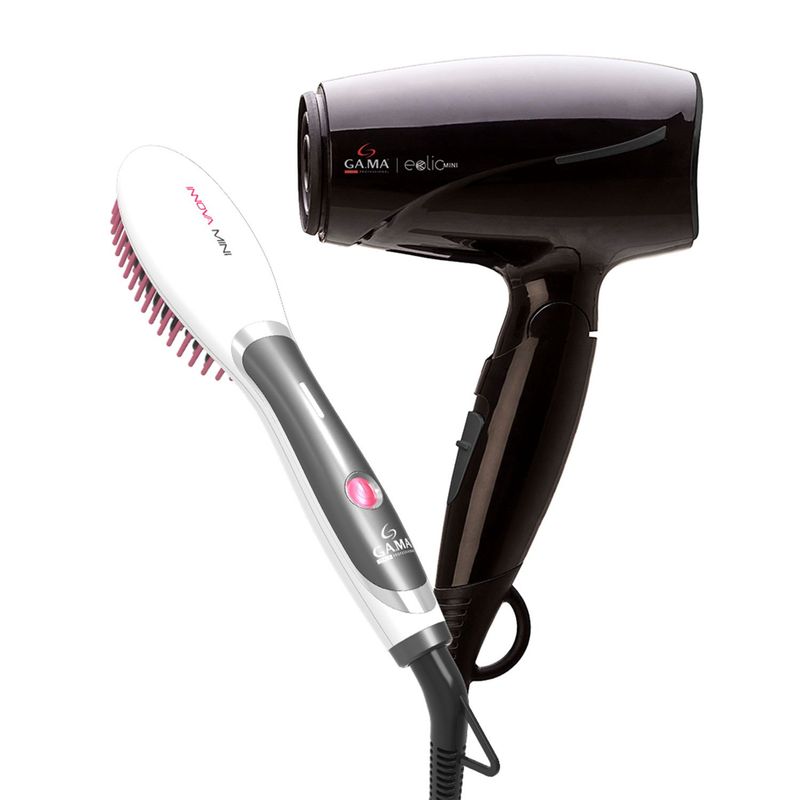 GAMA - Combo Secador Eolic Mini+Cepillo Innova Hotbrush Mini