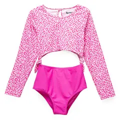 REDWOOD - Traje De Baño Manga Larga Nudo Niña