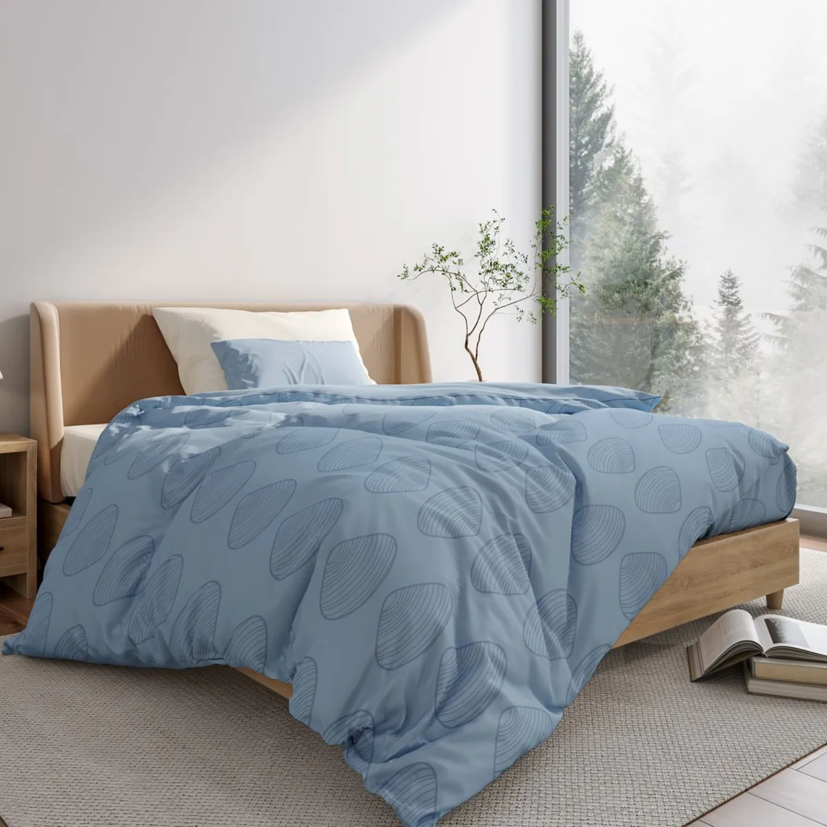 CASA JOVEN - Plumón Vera Estampado Denim 1.5 Plaza