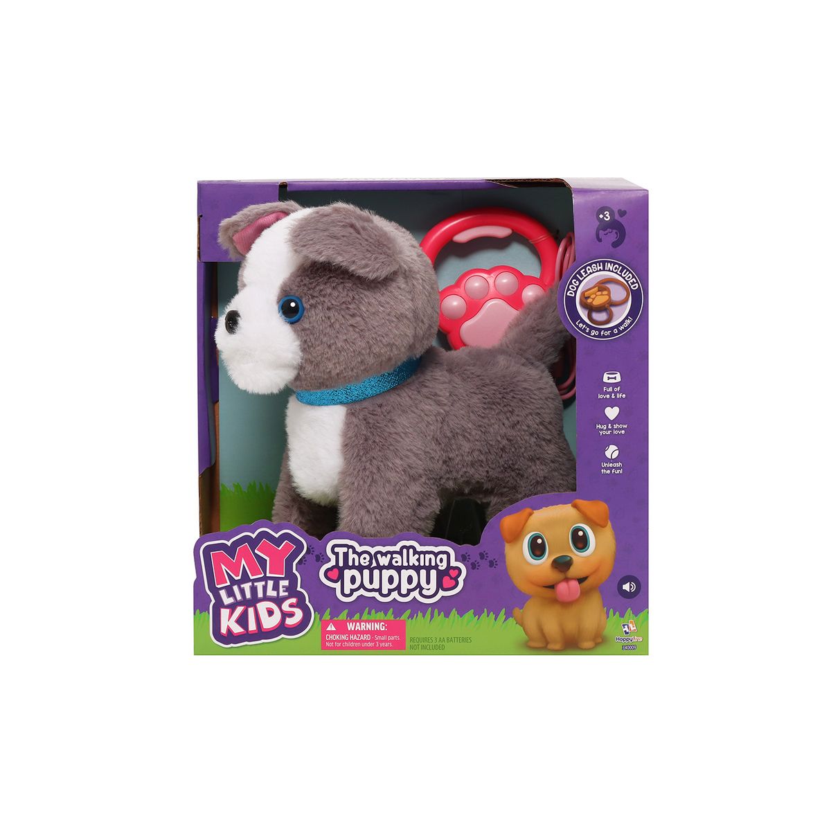 MY LITTLE KIDS - Peluche Perrito Que Camina Con Correa