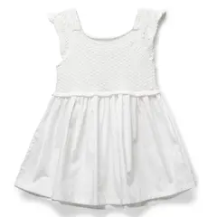 REDWOOD - Vestido Plano Crochet Bebe