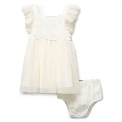 REDWOOD - Vestido Fiesta Tul Macrame Bebe
