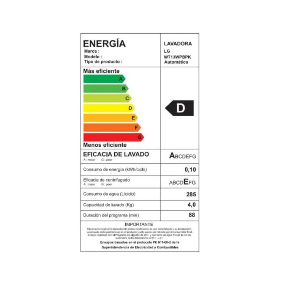 LG WT13WPBPK 13 kg Blanco, foto 6