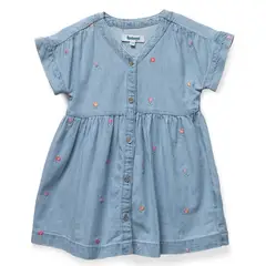 REDWOOD - Vestido Denim Bordado Bebe