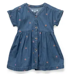 REDWOOD - Vestido Denim Bordado Bebe