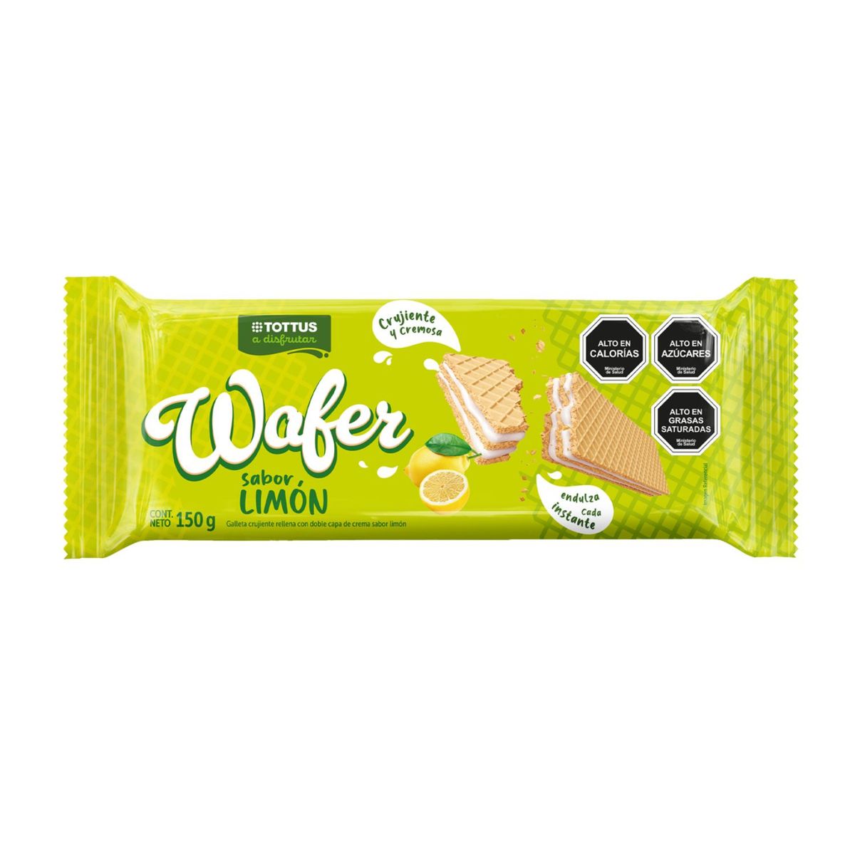 TOTTUS - WAFER LIMON TOTTUS 150 GR